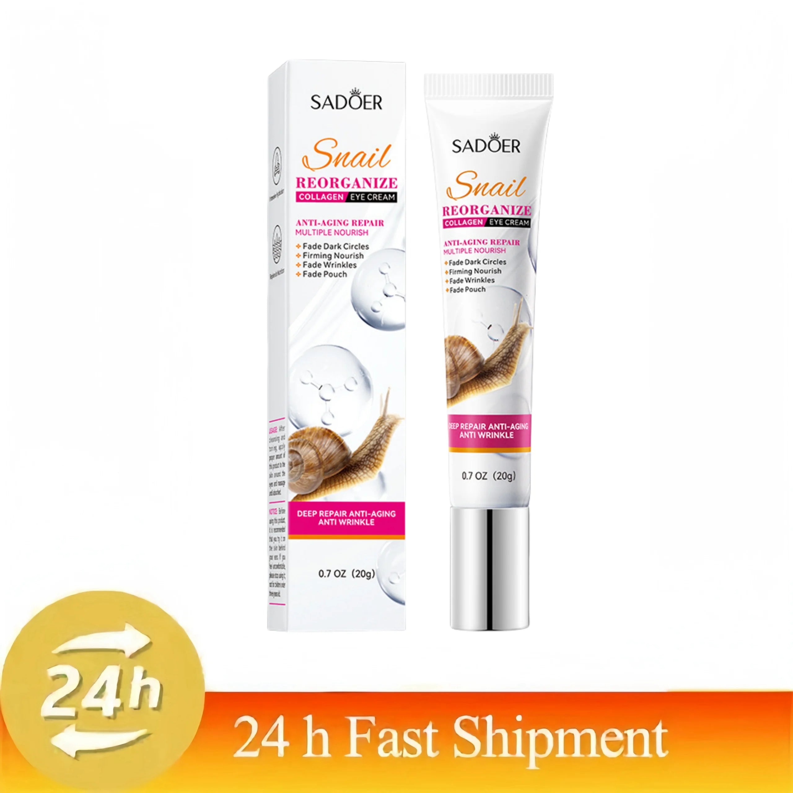 Snail Collagen Eye Cream – Anti Dark Circles & Wrinkles